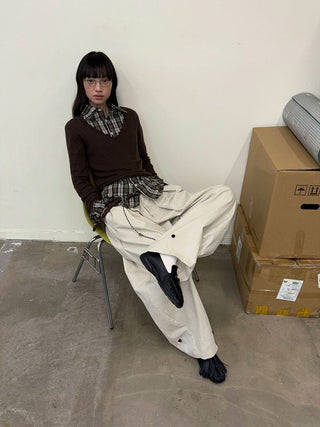 [NeverSeez] Plaid Cotton Shirt