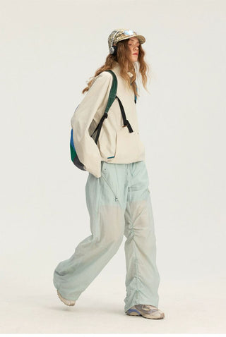 [Monterest] UPF50+ Water-Resistant Ruched Parachute Pants