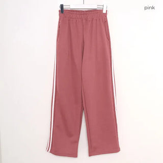 Fleece-lined wide-leg pants