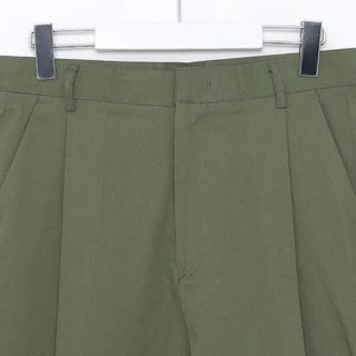 Pintuck Wide Chino Pants