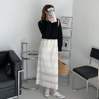 Lace long dress