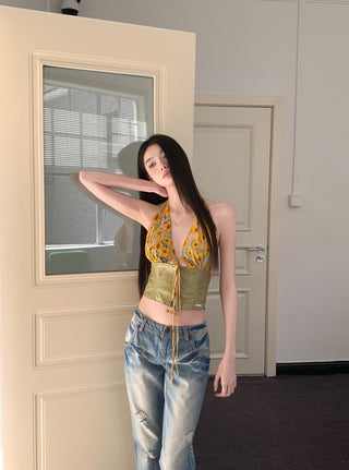 daisy lace Top