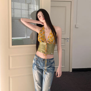 daisy lace Top