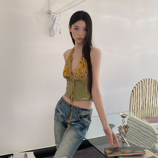 daisy lace Top