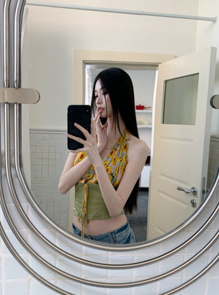 daisy lace Top