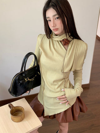 irregular hem sweater
