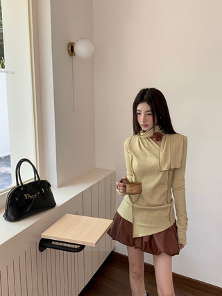 irregular hem sweater