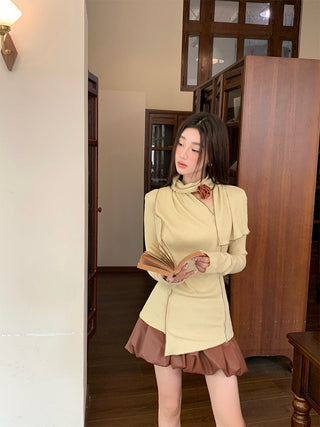 irregular hem sweater