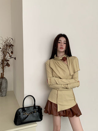 irregular hem sweater