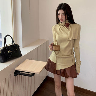 irregular hem sweater