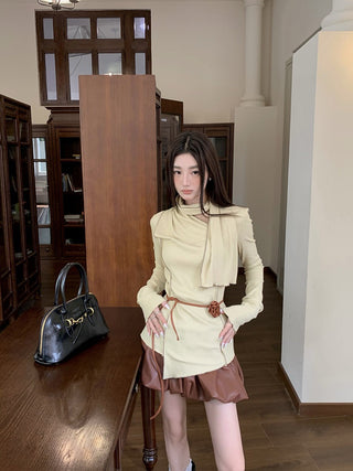 irregular hem sweater