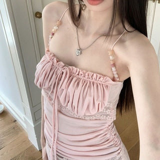 beaded tube top