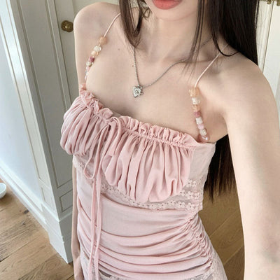 beaded tube top