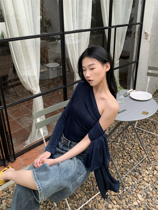 ribbon off-shoulder top