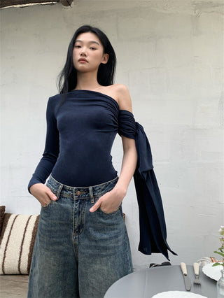 ribbon off-shoulder top