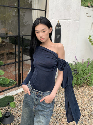 ribbon off-shoulder top