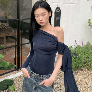 ribbon off-shoulder top