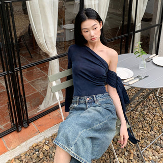 ribbon off-shoulder top