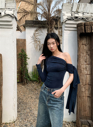 ribbon off-shoulder top