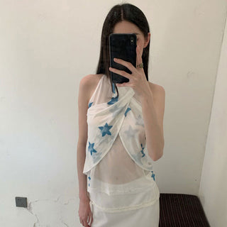star print Top