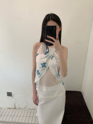 star print Top