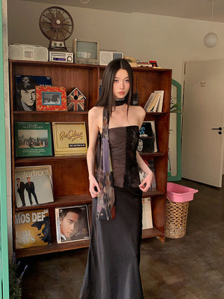 pleated mesh Top
