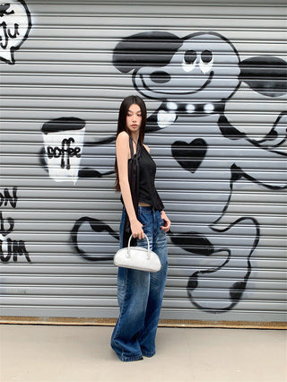 patchwork ribbon Top