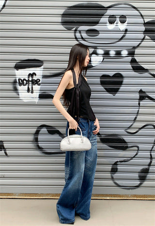 patchwork ribbon Top