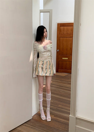 wicker print top