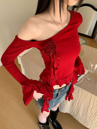 3D flower top
