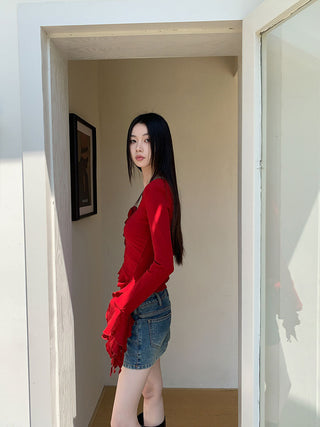 3D flower top