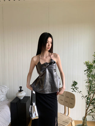 rose halter Top