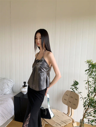 rose halter Top