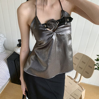 rose halter Top