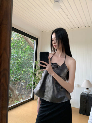 rose halter Top