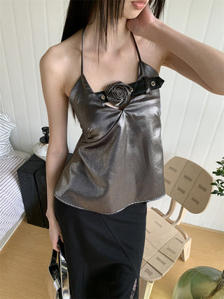 rose halter Top