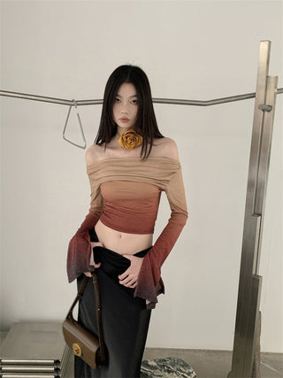 gradient off-shoulder