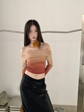 gradient off-shoulder