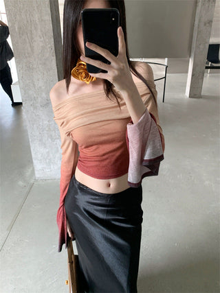 gradient off-shoulder