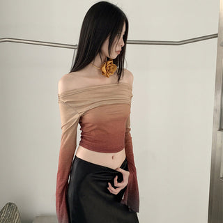 gradient off-shoulder