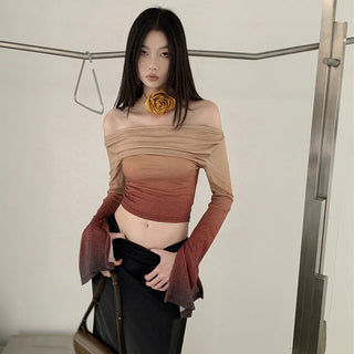 gradient off-shoulder