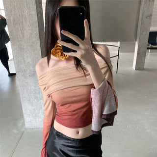gradient off-shoulder