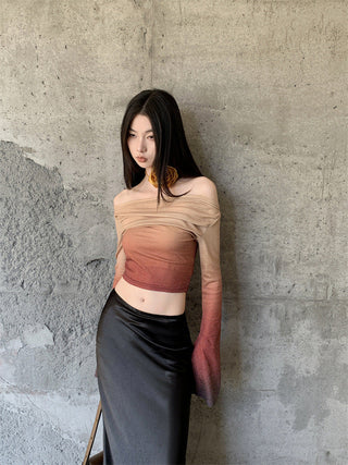 gradient off-shoulder