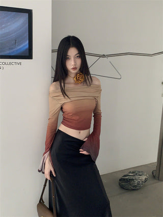 gradient off-shoulder