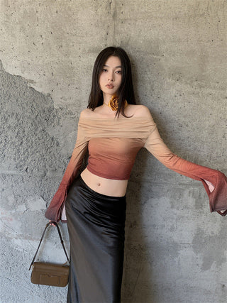gradient off-shoulder
