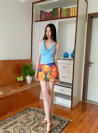 reverse collar Top