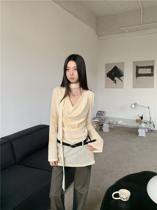 swing collar shirt