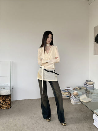 swing collar shirt