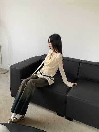 swing collar shirt