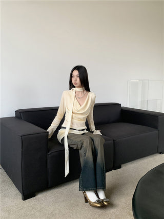 swing collar shirt